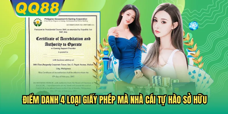 Điểm danh 4 loại giấy phép mà nhà cái tự hào sở hữu